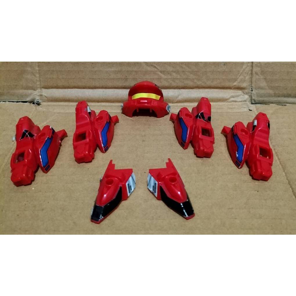 (只有紅色零件)彈珠超人-爆球連發PIEX系列- 沙羅曼蛇的紅色身體零件