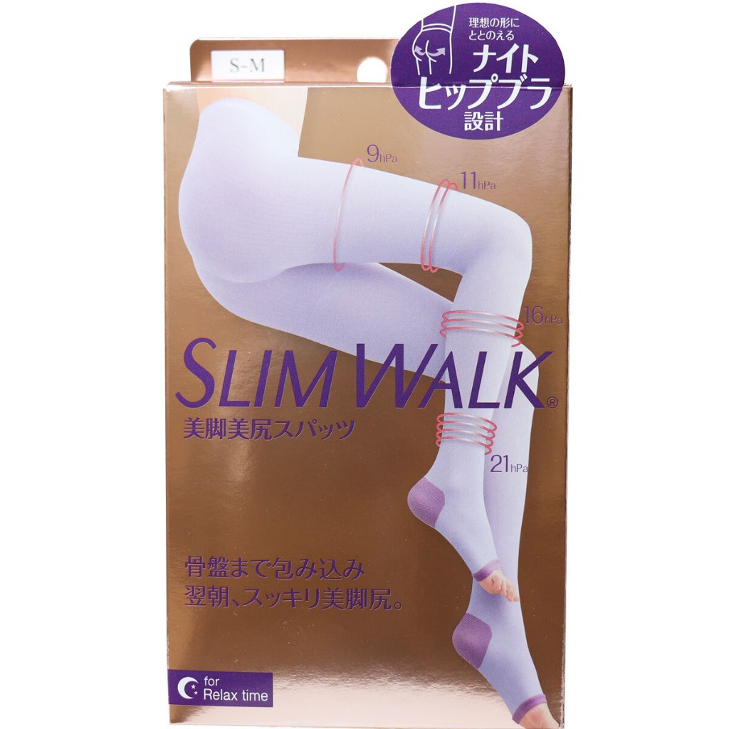 日本好物代購 ~ SLIM WALK 日本製 睡眠美腿襪 #提臀包臀款 除臭材質