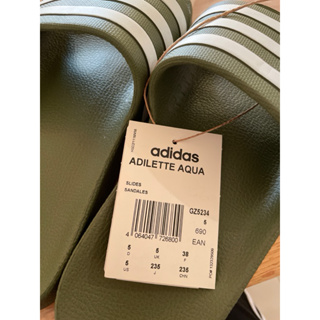 adidas 官方期間店購買 全新未穿 ADILETTE AQUA 運動拖鞋 男/女(GZ5234)