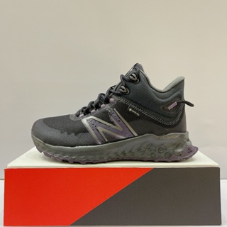 New Balance FRESH FOAM GTX 女生 黑紫色 D楦 越野 防水 運動 慢跑鞋 WTGAMGB1