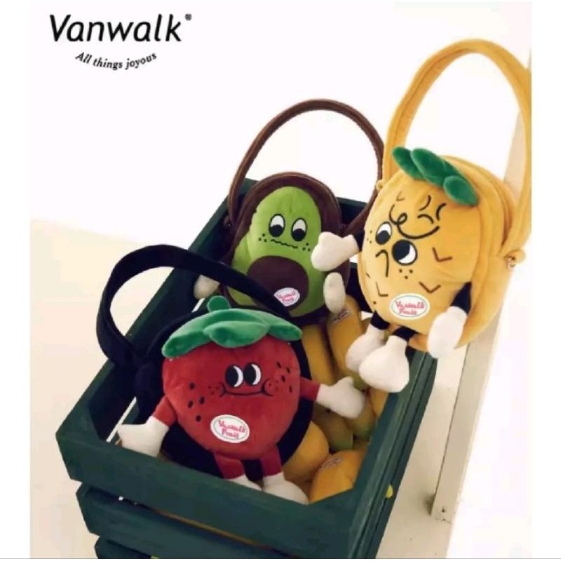Vanwalk 酪梨 水果 手提包 斜掛包 側背包 包包 女生 可愛 禮物