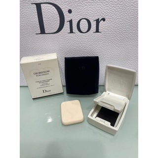(只有粉盒與粉撲)Christian Dior CD 迪奧 雪晶靈極淨美白粉餅盒與粉撲
