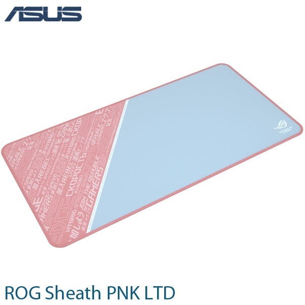 【官方福利品】華碩 ASUS ROG Sheath PNK LTD 粉紅限量版 加大大型電競滑鼠墊