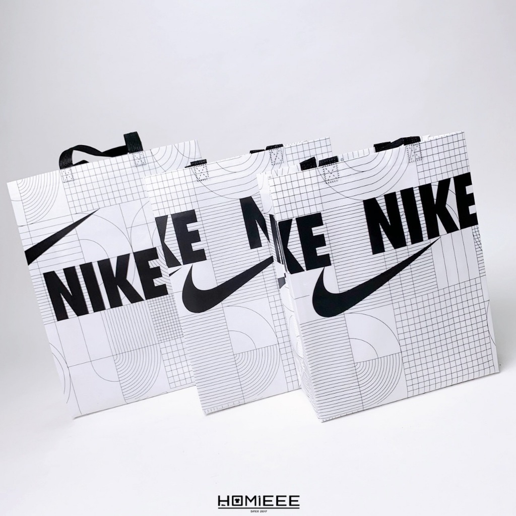 【Homieee】Nike 防水 環保 購物 提袋 環保袋 手提袋 購物袋 白色