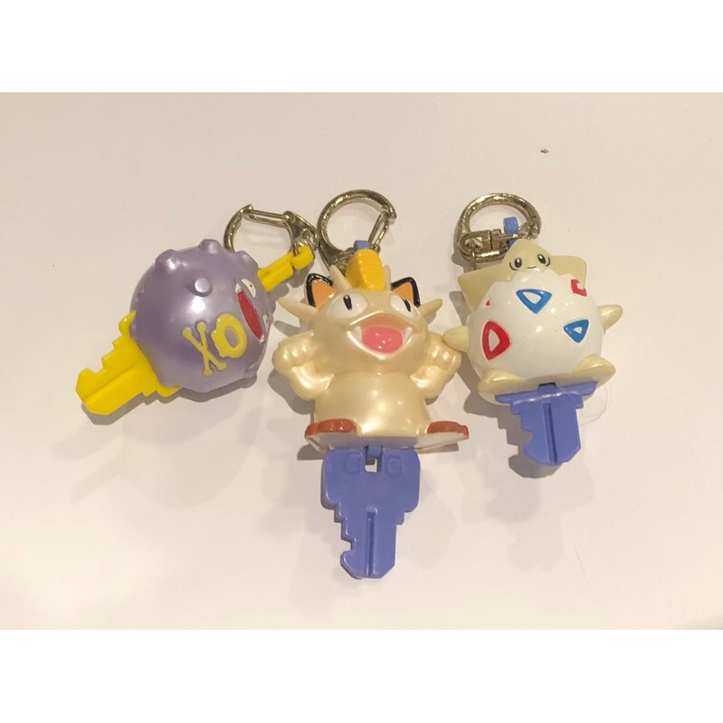 任天堂 寶可夢 神奇寶貝 早期 扭蛋 轉蛋 瓦斯彈 喵喵 波克比 鑰匙圈 吊飾 鑰匙 玩具 收藏