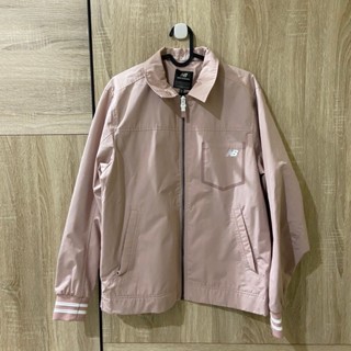 [yw115] 二手秋冬服飾 - new balance 風衣外套 粉色 夾克 教練外套 訓練外套