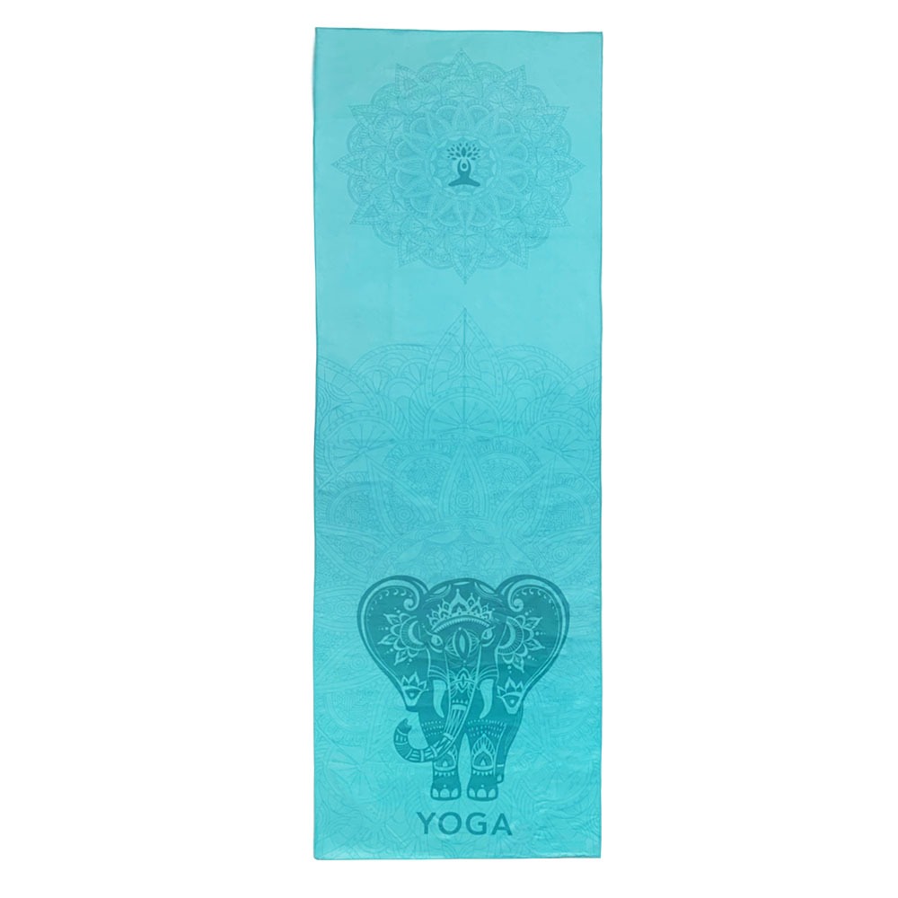 Beroso 倍麗森高級雙面絨防汗瑜珈墊鋪巾(藍綠色)-C00017 皮拉提斯 靜音健身墊 速乾絨布墊 母親節