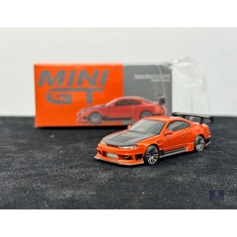 (竹北卡谷)現貨秒出 MINI GT #581 Nissan Silvia S15 D-MAX 金屬橘