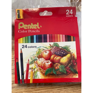 pentel color pencils 24 colors 全新未拆封