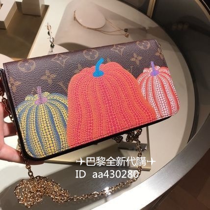 ✈巴黎全新代購✈ LV x YK 草間彌生 Pochette 彩色南瓜老花 三合一 鏈條包 單肩包 斜挎包 M82108