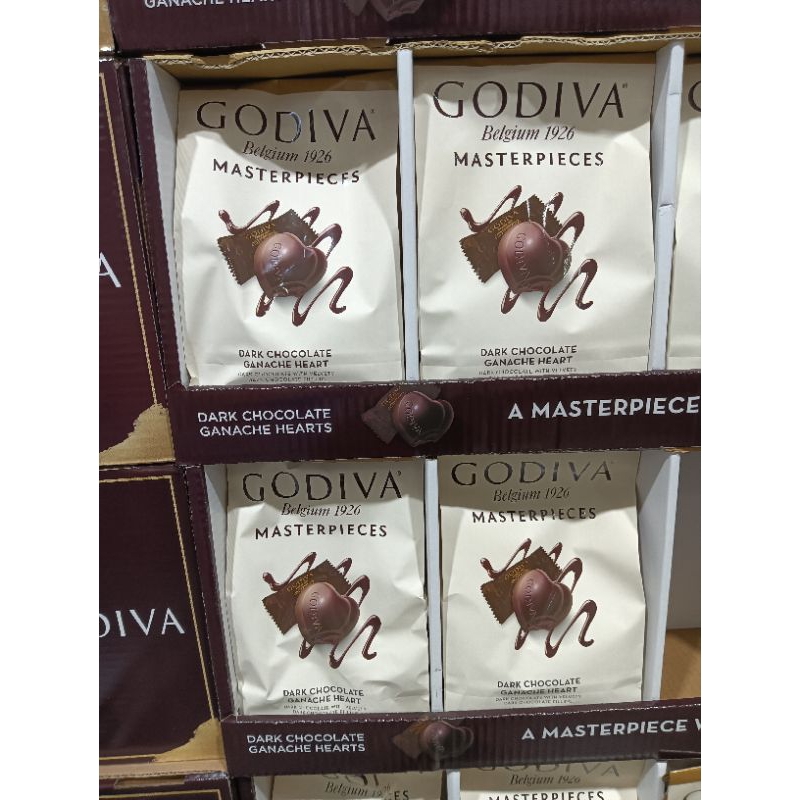 （檔期特價/效期2024/07月後）GODIVA 心型含餡黑巧克力共415公克