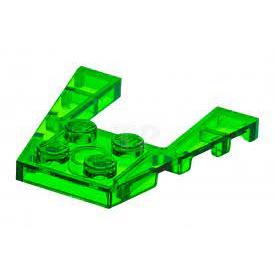 |樂高先生| LEGO 樂高 43719 透明螢光綠色 4x4 楔形薄片 忍者龍 零件 絕版 二手 正版樂高