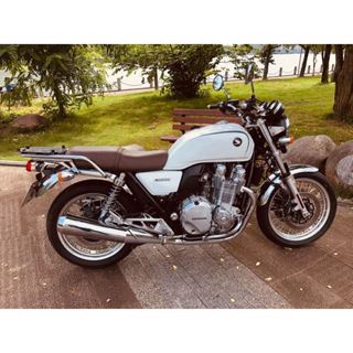 CB1100RS尾箱支架 適用於 Honda CB1100EX改裝後扶手 CB1100RS 黑色貨架 CB1100電鍍