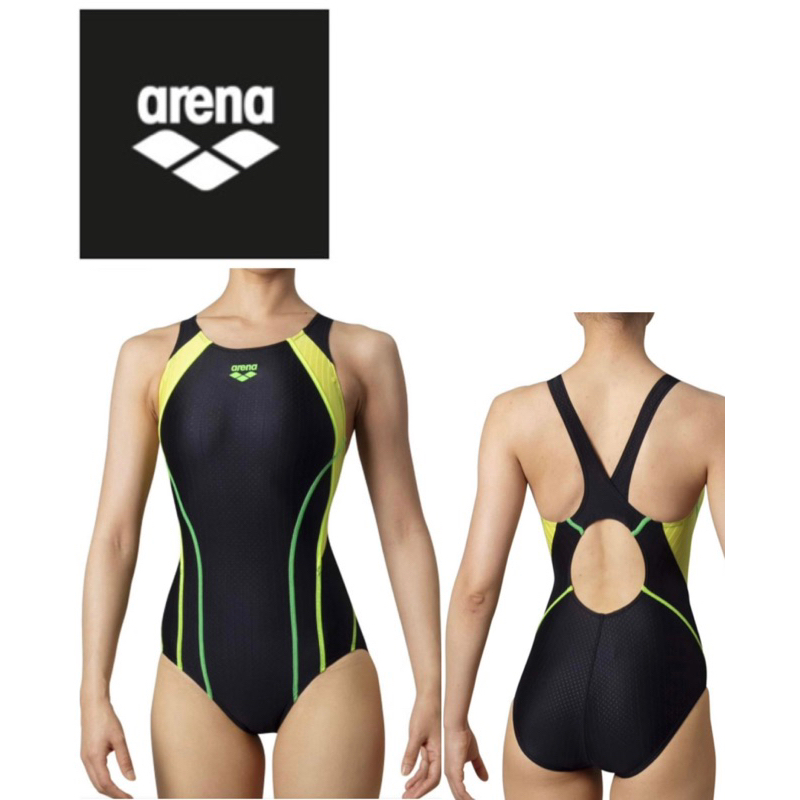 XB號 現貨加大尺碼Arena AQUA RACING抗鹽加工處理連身泳衣泳裝低叉FINA競賽款ARN-0054WE