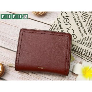 *PUPU屋* Fossil Logan RFID 多功能 真皮 短夾 零錢包 紅木色 SL7923243 全新 現貨