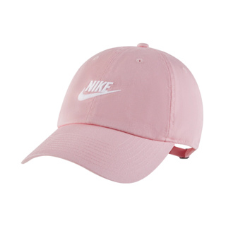Nike 帽子 Club Futura 男女款 運動帽 棒球帽 休閒帽 鴨舌帽 老帽 經典 刺繡 LOGO 粉白色