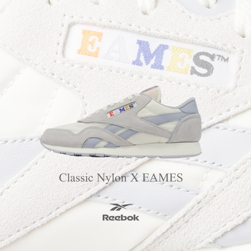 EAMES X Reebok Classic Nylon 聯名 灰 白 藍 彩色鞋帶 男女鞋 ACS 100072105