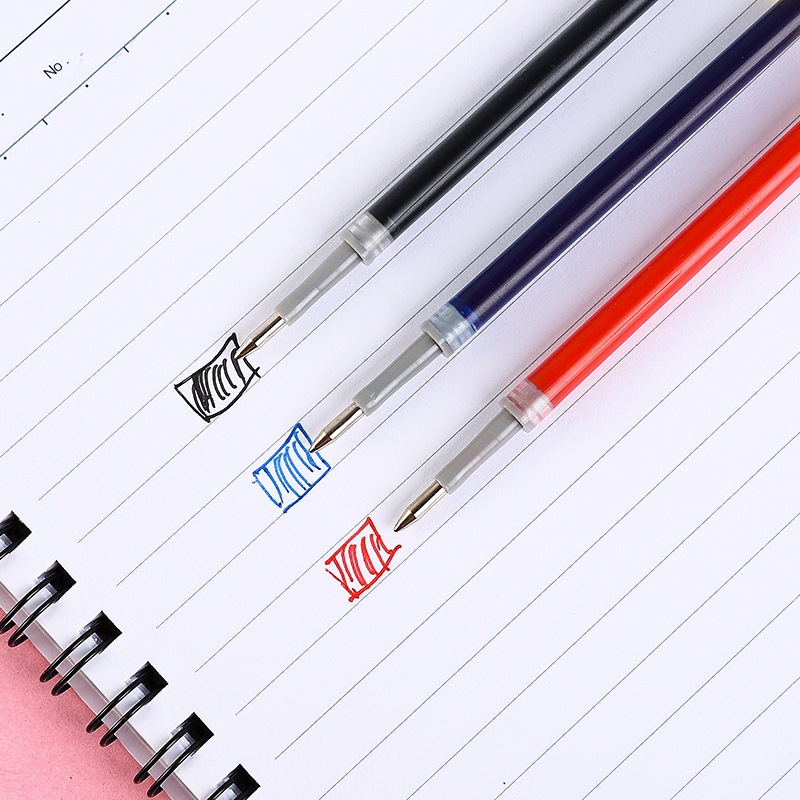 台灣現貨🚚 油性中性筆筆芯(0.5mm)子彈頭 原子筆 中性筆 按壓式 子彈頭 油性 黑色藍色紅色 辦公文具 文具