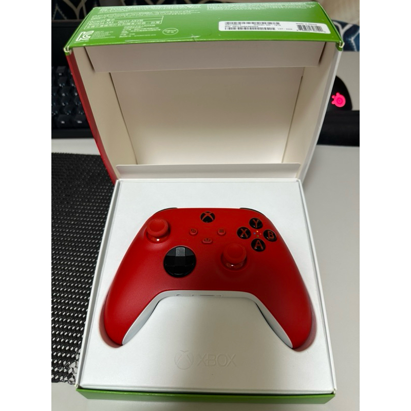 二手 近全新 微軟原廠 XBOX 無線控制器 狙擊紅 遊戲手把 保固中