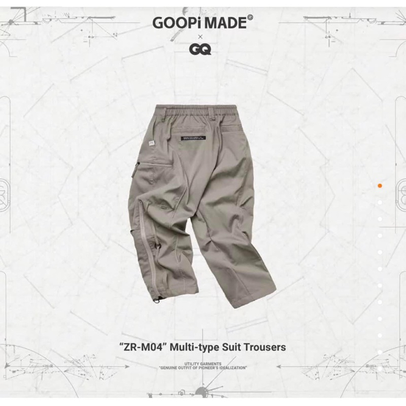 GOOPIMADE - “ZR-M04” Multi-type Suit Trousers - L-Gray 3號