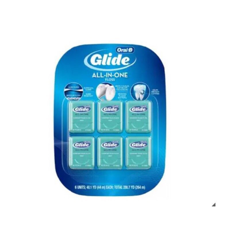 現貨 ㊣ Oral-B Glide 歐樂B清潔舒適牙線 44公尺*6入 薄荷口味 牙齒護理 牙線