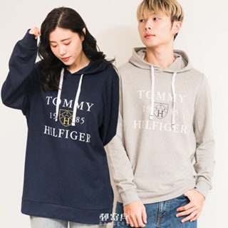 郵寄兵．現貨 TOMMY HILFIGER 男版 徽章大寫文字LOGO 帽T 連帽長袖 無刷毛 長袖