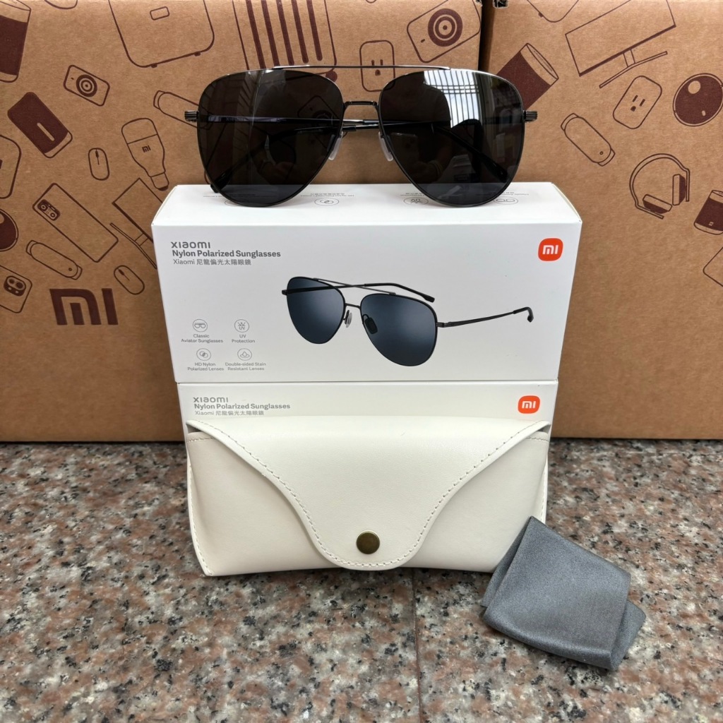 『台灣小米公司貨』小米 Xiaomi 運動太陽眼鏡 尼龍偏光太陽眼鏡 方框時尚太陽眼鏡 偏光太陽眼鏡套鏡 小米太陽眼鏡