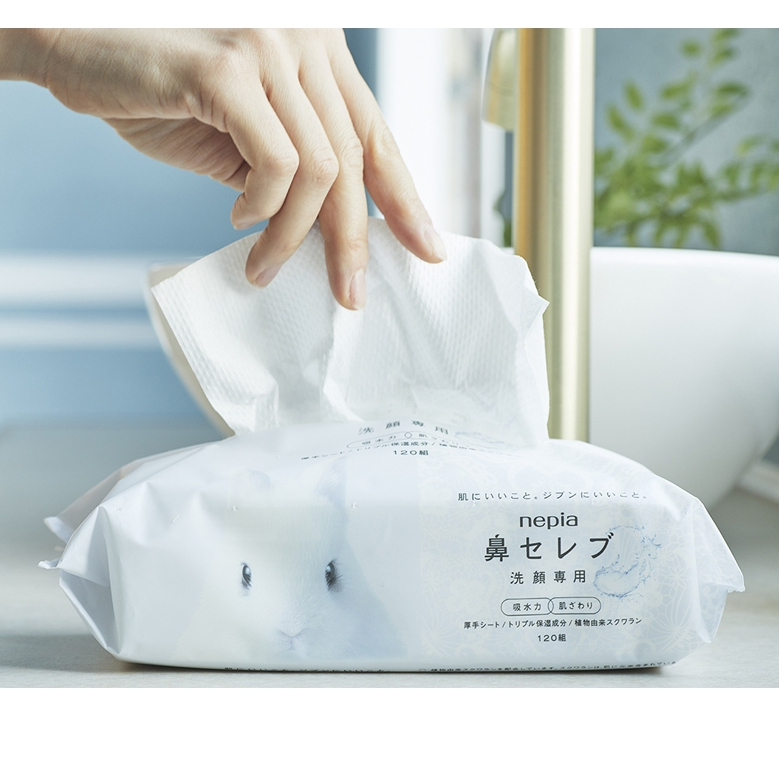 【現貨】日本製 nepia 洗臉專用 擦臉巾 洗臉巾 加厚吸水