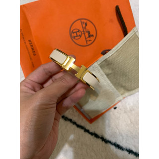 已售出全新HERMES Clic H琺瑯細版扣式手環 可小議