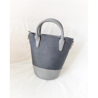 ✦SAC選品✦ 質感編織水桶包 /側背包 圓筒包 手提包