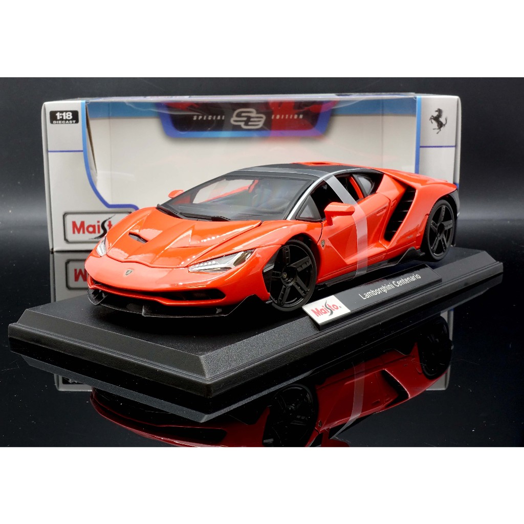 【MASH】現貨特價 Maisto 1/18 Lamborghini Centenario LP770-4 橘