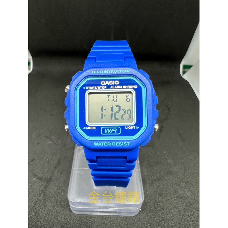 【金台鐘錶】CASIO卡西歐 LA-20WH-2A 學生錶 數字錶 (女錶) 小徑面 (藍)