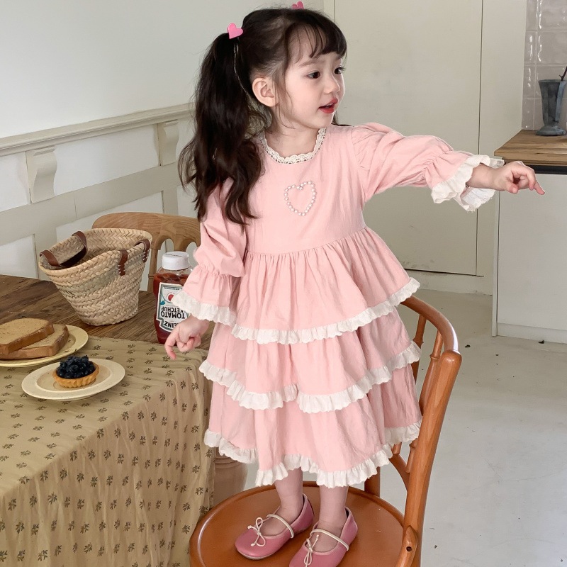 (現貨90) 女童洋裝 兒童公主洋裝 2312KA023 女童長洋裝 兒童生日洋裝 生日禮服 花童洋裝 女童禮服
