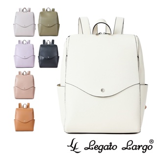 Legato Largo 驚異的輕量化 小法式簡約線條 皮革後背包 (LG-P0114Z) 新改款