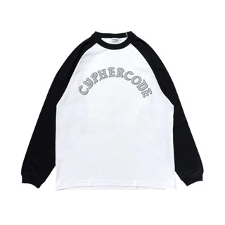 【P.COAST LAB】Cypher code OLD ENGLISH RAGULAN L/S TEE(黑色款)