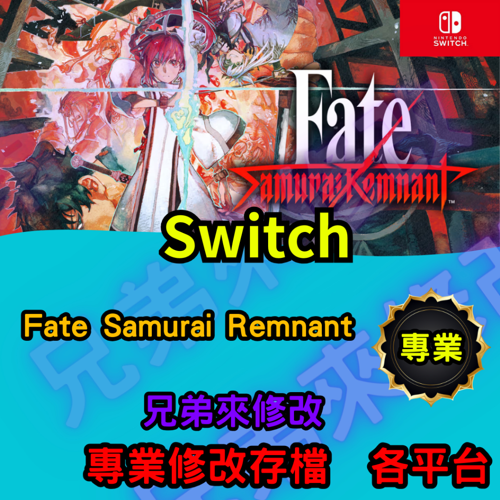 🌈兄弟來修改🌈NS Switch Fate Samurai Remnant   存檔修改 存檔替換 外掛 金手指  金錢