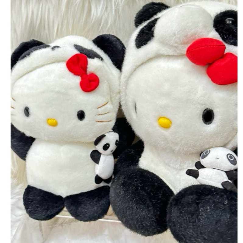 日本進口Hello Kitty變裝熊貓熊系列都抱貓熊🐼娃娃