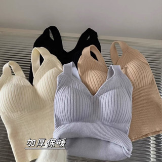Y29 CU🇰🇷現貨秒出🔥黑科技/恆溫鎖熱🔥加厚保暖針織羊毛含胸墊吊帶背心/內搭背心/發熱衣 加絨背心
