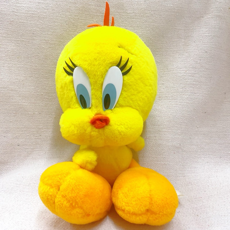 ‼️絕版‼️現貨 1989年 台灣製造 Tweety bird 翠兒 填充玩具 居家擺飾 華納卡通 卡通周邊 玩偶 布偶