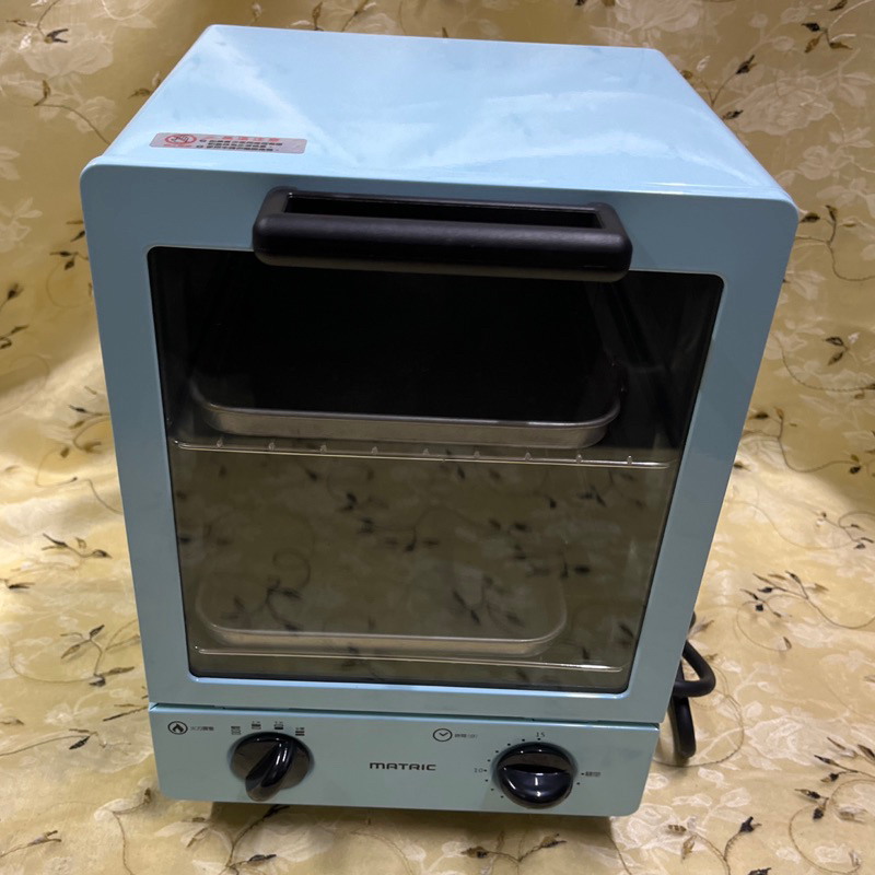 MATRIC松木12公升立式立式電烤箱 MG-DV1205/雙層電烤箱/雙鈕電烤箱/雙烤盤烤箱/三明治機/早餐機/點心機