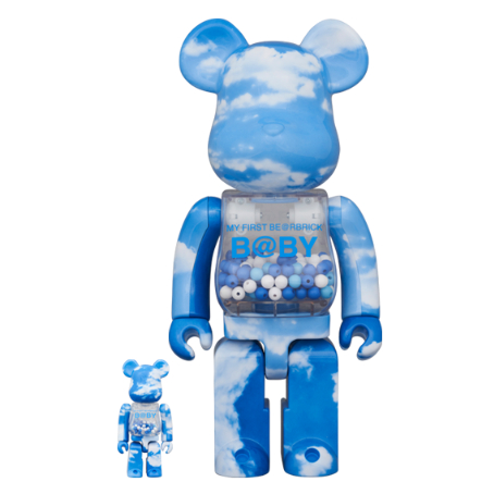 MY FIRST BE@RBRICK B@BY BLUE SKY Ver.100% &amp; 400% 藍天千秋 雲朵