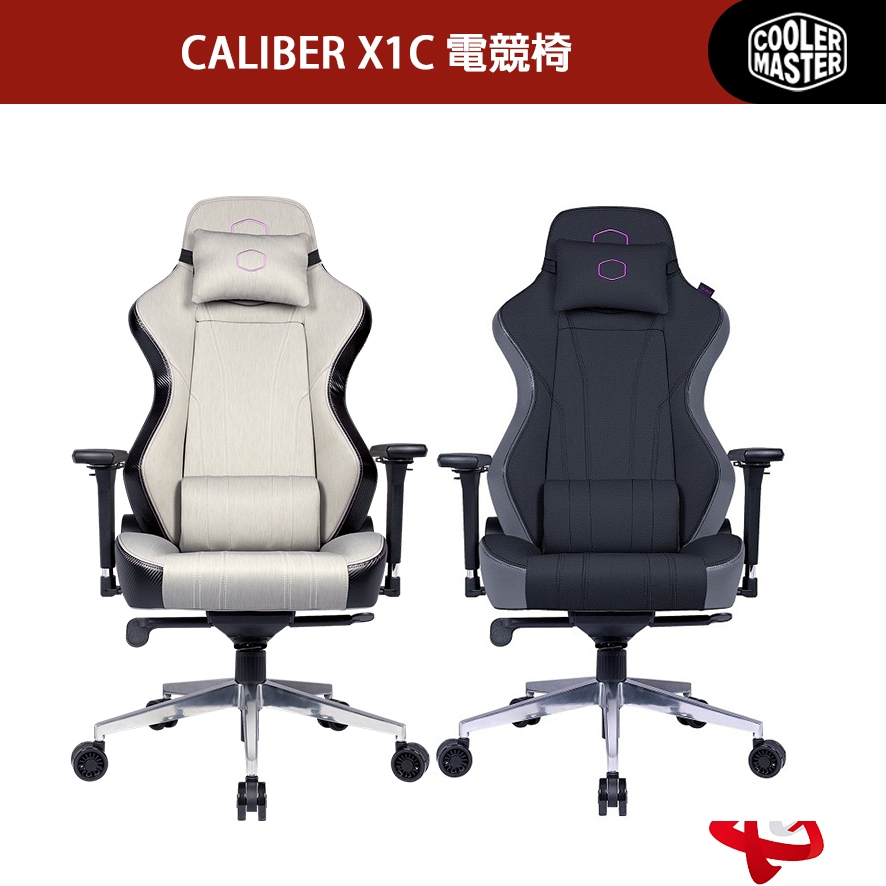Cooler Master 酷媽 CALIBER X1C CMI-GCX1C-GY 酷冷電競椅 白/黑