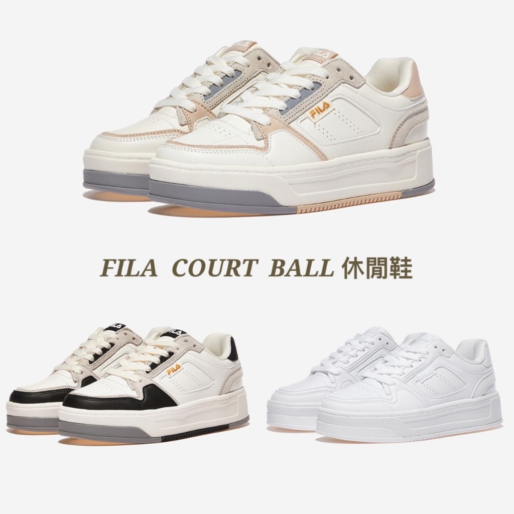 💐LOEIZ💐 韓國代購🇰🇷 FILA COURT BALL  復古 厚底  休閒鞋 網球鞋