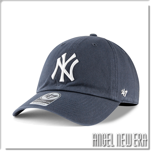 【ANGEL NEW ERA】47 brand MLB NY 紐約 洋基 丈青色 軟板 老帽 棒球帽 穿搭 潮流