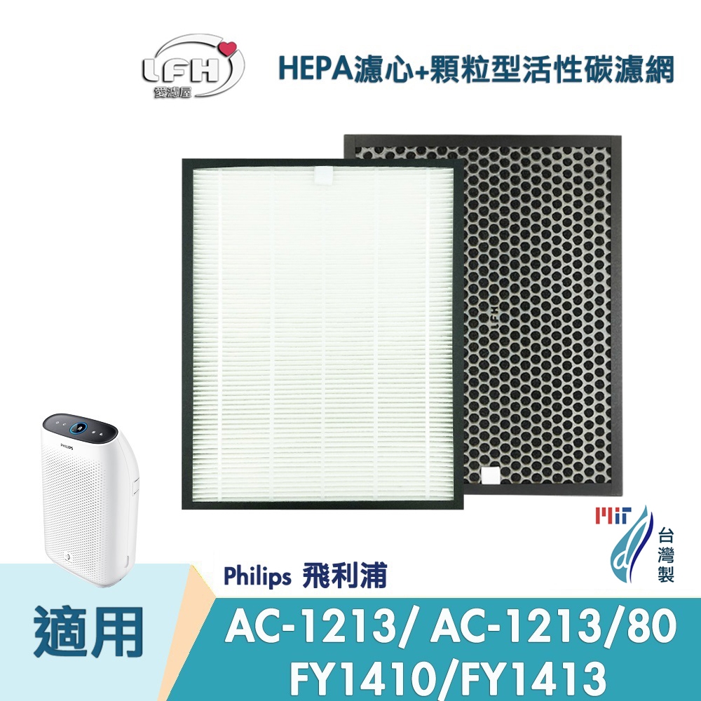 HEPA濾心 顆粒活性碳濾網 適用Philips 飛利浦 AC1213 AC1212 AC1213/80 FY1410