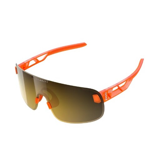 [POC] Elicit 競賽款運動眼鏡 橘框/金片 附透明鏡片 巡揚單車