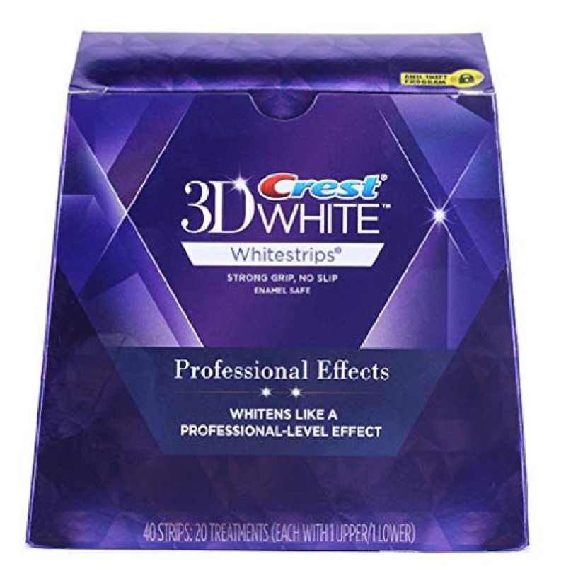 美國購入Crest 3D White Whitestrips Professional Effects 美白牙貼 強效型