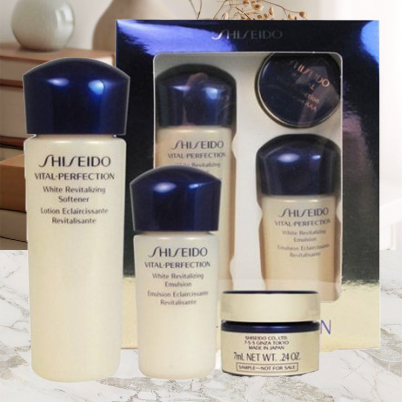 【即期出清】SHISEIDO 資生堂 全效抗痕三件組 亮采賦活露-豐潤型25ml+亮采賦活乳15m+緊顏白金霜7ml