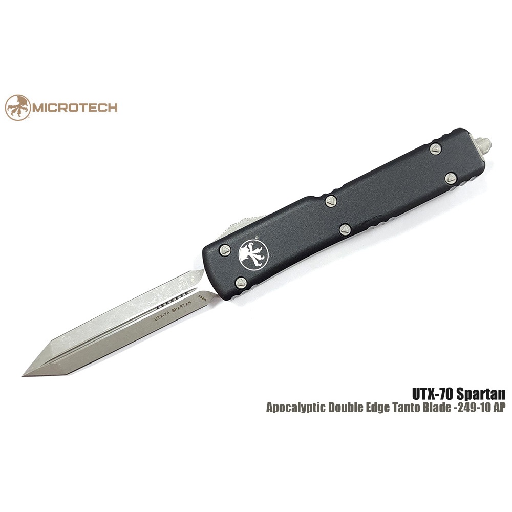 【angel 精品館 】Microtech UTX-70 Spartan斯巴達鋁柄末日石洗刃M390鋼249-10