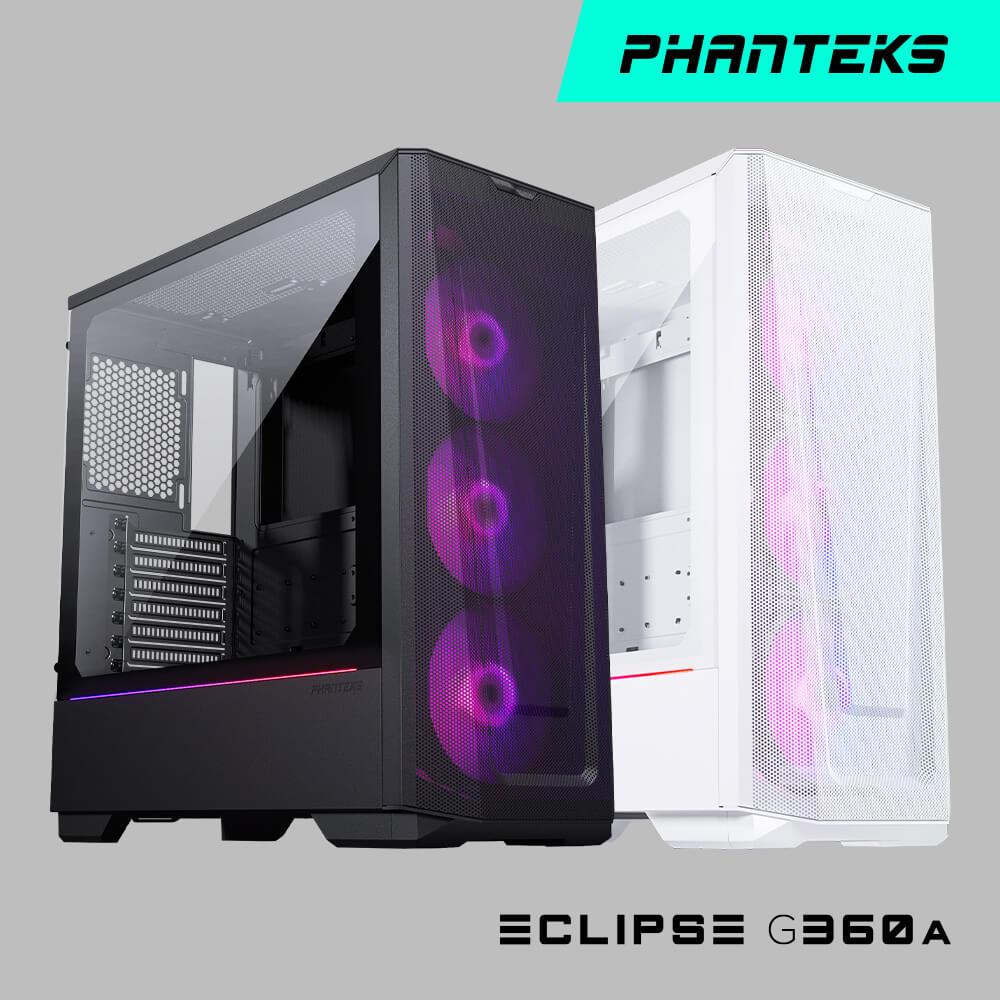 Phanteks	追風者 Eclipse G360A中塔機殼/鋼化玻璃/RGB/ATX/預裝3顆120mm風扇